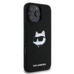 Karl Lagerfeld KLHMP16XSCHPPLK iPhone 16 Pro Max 6.9" black hardcase Silicone Choupette Head P - imagine 2