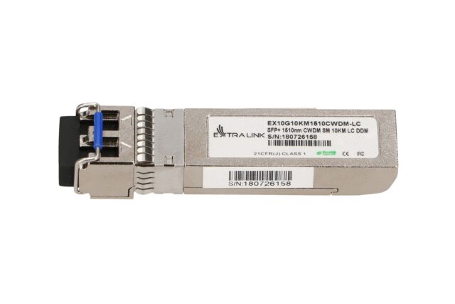 Extralink SFP+ 10G | SFP+ CWDM Module | 10Gbps, 1510nm, single mode, 10km, LC, DOM - imagine 3
