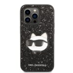 Karl Lagerfeld KLHCP14LG2CPK iPhone 14 Pro 6,1" black hardcase Glitter Choupette Patch - imagine 3
