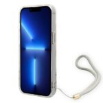 Guess GUOHCP14SHFLSU iPhone 14 / 15 / 13 6.1" purple hardcase Flower Strap - imagine 4