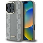Case DKNY Checkered Pattern Magsafe for iPhone 16 Pro beige