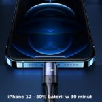 USAMS U71 USB-C to Lightning Cable 1.2m 20W PD Fast Charge black SJ521USB01 (US-SJ521) - imagine 3