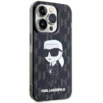 Karl Lagerfeld KLHCP15XHNKMKLK iPhone 15 Pro Max 6.7" black hardcase Monogram Ikonik - imagine 4