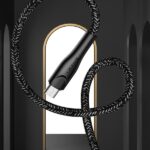 USAMS braided cable U41 microUSB 1m 2A red SJ393USB02 (US-SJ393) Fast Charge - imagine 5