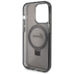 Guess GUHMP14XHRSGSK iPhone 14 Pro Max 6.7" black hardcase Ring Stand Script Glitter MagSafe - imagine 7