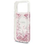 Case Guess Resin Bottom Glitter MagSafe  do iPhone 17 Pro pink - imagine 7
