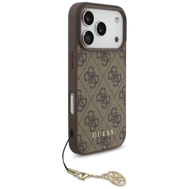 Guess 4G Charms Collection MagSafe case for iPhone 17 Pro brown - imagine 3