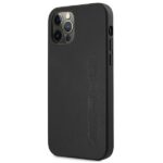 AMG AMHCP12LDOLBK iPhone 12 Pro Max 6,7" black hardcase Leather Hot Stamped - imagine 2