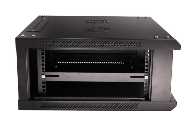 Extralink 4U 600x600 Black | Rackmount cabinet | wall mounted - imagine 8