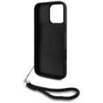 Case Karl Lagerfeld Quilted Initial Logo & Chain Strap for iPhone 16 Pro black - imagine 6