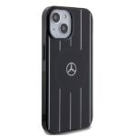 Mercedes MEHMP15S23HRSK iPhone 15 / 14 / 13 6.1" Black Hardcase Double Layer Crossed Lines MagSafe - imagine 4