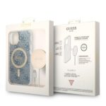 Guess Set GUBPP14MH4EACSB Case+ Charger iPhone 14 Plus / 15 Plus 6.7" blue hard case 4G - imagine 10