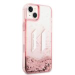 Karl Lagerfeld KLHCP14MLBKLCP iPhone 14Plus / 15 Plus 6,7" pink hardcase Liquid Glitter Big K - imagine 4