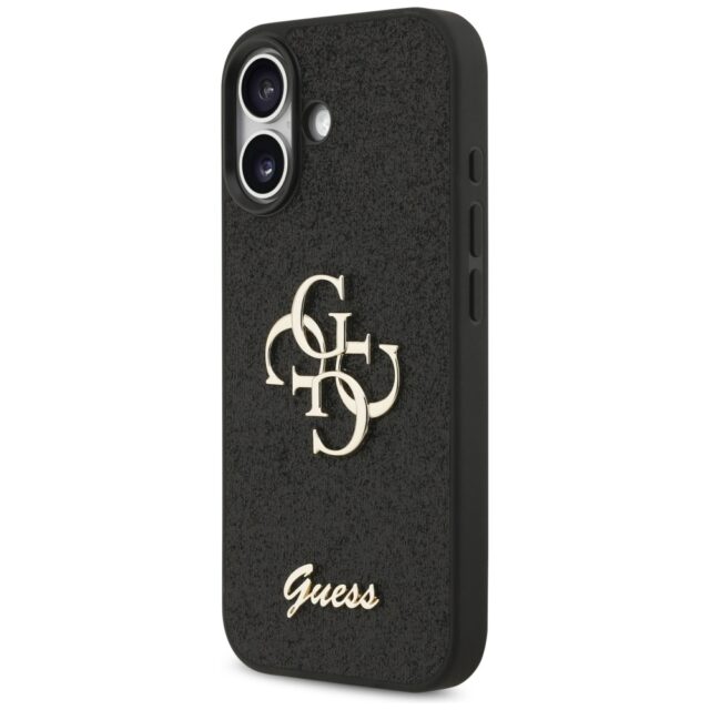 Guess Fixed Glitter Big 4G case for iPhone 17 black - imagine 2