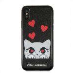 Karl Lagerfeld KLHCPXVDCBK iPhone X hard case black Valentine - imagine 2