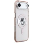 Karl Lagerfeld IML Choupette Sketch Logo MagSafe Case for iPhone Air Pink - imagine 4