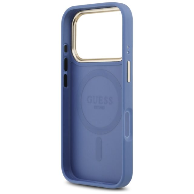 Case Guess 4G PU Classic Logo MagSafe for iPhone 17 Pro blue - imagine 7