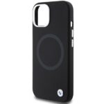 Case BMW BMHMP15SSILBK2 iPhone 15 / 14 / 13 6.1" black Signature Liquid Silicone MagSafe - imagine 6
