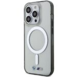 BMW BMHMP15XHCRS iPhone 15 Pro Max 6.7" transparent hardcase Silver Ring MagSafe - imagine 2