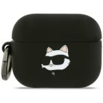 Case Karl Lagerfeld Silicone Choupette   Head 3D for AirPods Pro 3 black