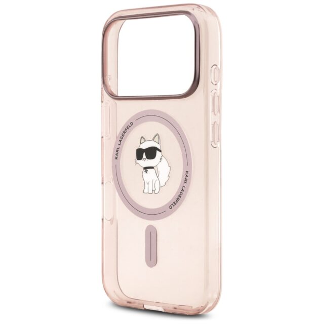 Karl Lagerfeld IML Choupette MagSafe Case for iPhone 17 Pro Pink - imagine 6