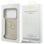 Guess Fixed Glitter Big 4G Metal Frame case for iPhone 17 Pro gold - imagine 8