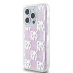 DKNY DKHCP15LLCPEPP iPhone 15 Pro 6.1" pink hardcase Liquid Glitter Multilogo - imagine 2