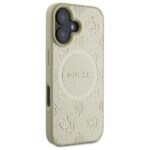 Guess GUHMP16SPSAPSMED iPhone 16 6.1" gold hardcase Saffiano Peony Classic Logo MagSafe - imagine 4