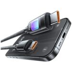 USAMS TC Series SJ750 100W USB-C to USB-C Cable 1.2 m Titanium - imagine 2