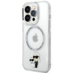 Karl Lagerfeld KLHMP13LHNKCIT iPhone 13 Pro 6,1" hardcase transparent Iconic Karl&Choupette Magsafe - imagine 2
