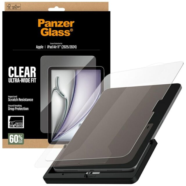 Szkło hartowane PanzerGlass Ultra-Wide    Fit do iPad Air 11" (2025/2024) - imagine 4
