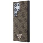 Guess GUHCS24LPGS4TDW S24 Ultra S928 brown hardcase Grip Stand 4G Triangle Strass - imagine 2