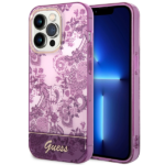 Guess GUHCP14LHGPLHF iPhone 14 Pro 6,1" fuschia hardcase Porcelain Collection