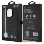 BMW BMHMP16L23PUDTK iPhone 16 Pro 6.3" black hardcase M Carbon Tricolor Line MagSafe - imagine 8