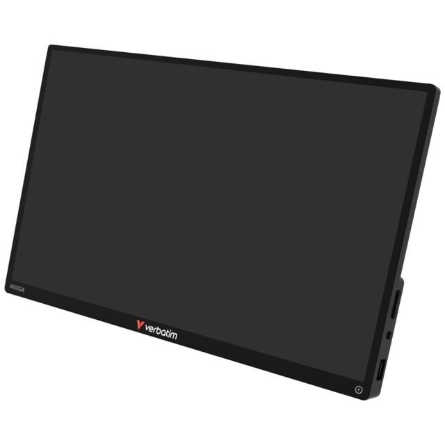 Portable Touch Monitor Verbatim ALU 13.3" WUXGA with 5000mAh Power Bank black 32087 - imagine 3