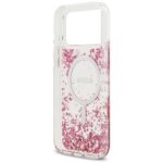 Guess Resin Bottom Glitter MagSafe Case for iPhone 17 Pro Max Pink - imagine 7