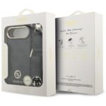 Guess 4G Strass Logo & Big Strap Metal Buttons MagSafe Case for iPhone Air black - imagine 9