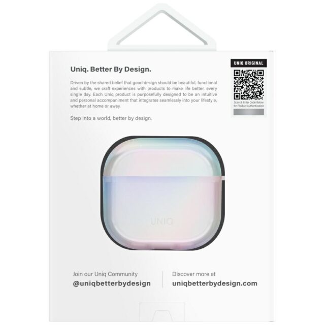 Case UNIQ Iridescia for AirPods 4 Hang Case holo quartz - imagine 5