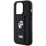 Karl Lagerfeld KLHCP13XGSAKCPK iPhone 13 Pro Max 6.7" black hardcase Gripstand Saffiano Karl&C - imagine 6
