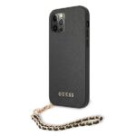 Guess GUHCP12LSASGBK iPhone 12 Pro Max 6,7" black hardcase Saffiano Chain - imagine 2
