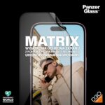 PanzerGlass Matrix D3O UWF iPhone 156.1" Ultra-Wide-Fit rPET Screen Protection Easy Aligner Included 2817 hybryda - imagine 3