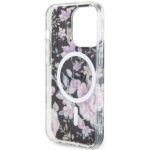 Guess GUHMP14LHCFWSK iPhone 14 Pro 6.1" black hardcase Flower MagSafe - imagine 7