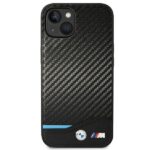 BMW BMHCP14M22NBCK iPhone 14 Plus / 15 Plus 6,7" black Leather Carbon - imagine 3