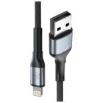 Cable 3MK Hyper Cable N-SERIES USB-A to Lightning 1m 5V/2.4A 12W black - imagine 2