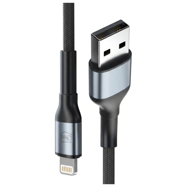 Cable 3MK Hyper Cable N-SERIES USB-A to Lightning 1m 5V/2.4A 12W black - imagine 2