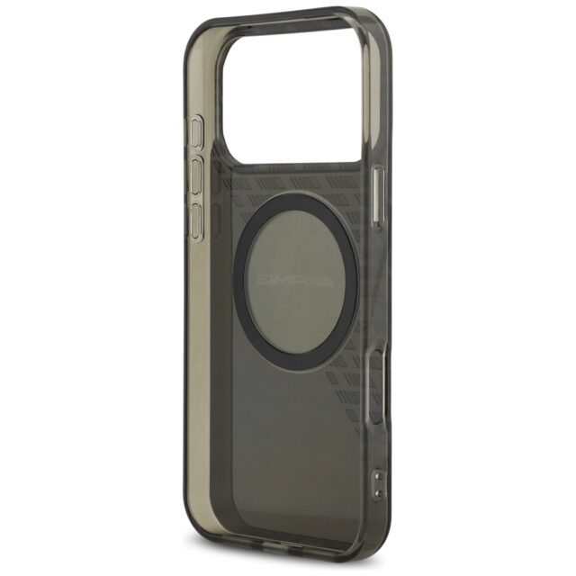 Case AMG Double Layer Transparent        Smocked MagSafe for iPhone 17 Pro Max black - imagine 7