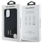 Karl Lagerfeld KLHMP16SSCMKMPCK iPhone 16 6.1" black hardcase Silicone Shadow Metal Initial - imagine 8