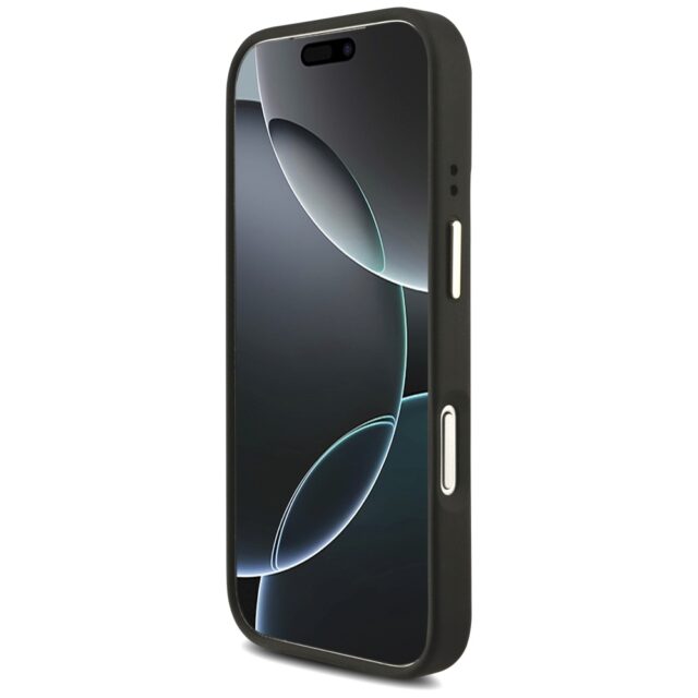 Case Guess 4G Big 4G Classic Logo Big Strap Metal Buttons for iPhone 17 Pro black - imagine 5