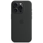 Case Apple MT1A3ZM/A iPhone 15 Pro 6.1" MagSafe black Silicone Case - imagine 4