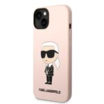 Karl Lagerfeld KLHCP14SSNIKBCP iPhone 14/ 15 / 13 6,1" hardcase pink Silicone Ikonik - imagine 2